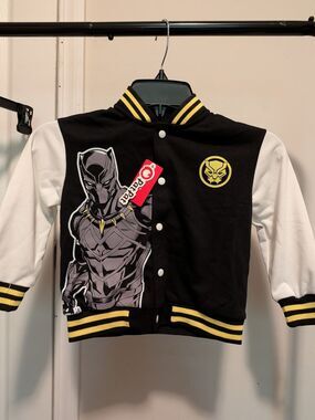 Marvel Logo Kids Jacket - Red and Black Size 3-4